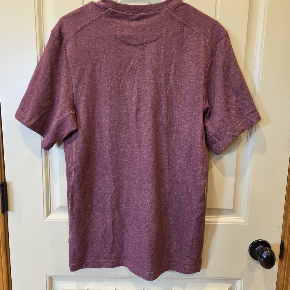 NikePrimary Training Dri-FIT Short Sleeve T-Shirt in Night Maroon/Heather Small - Picture 6 of 7